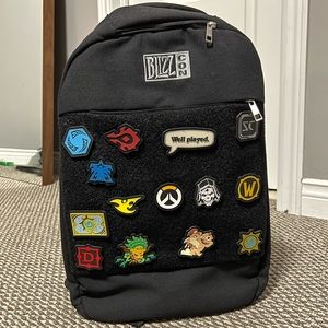 Blizzard BlizzCon Backpack with multiple patches